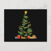 Weihnachtsbaumtier der Meeresschildkröte Xmas PJs Postkarte (Vorderseite)