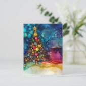 Weihnachtsbaumtinten Postkarte (Stehend Vorderseite)