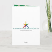 Weihnachtsbaumtradition Feiertagskarte (Rückseite)