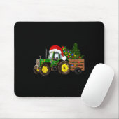 Weihnachtsbaumtraktor Weihnachtsmannmütze Weihnach Mousepad (Mit Mouse)