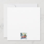 Weihnachtsbaumtransporter Feiertagskarte (Rückseite)