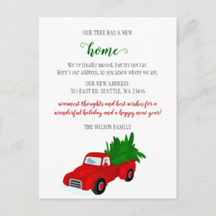 Weihnachtsbaumtransporter Wir haben Urlaub bewegt Postkarte