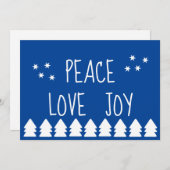 Weihnachtsbaumtypografie Feiertagskarte (Vorne/Hinten)