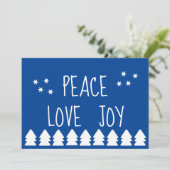 Weihnachtsbaumtypografie Feiertagskarte (Stehend Vorderseite)