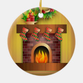 Weihnachtsbaumüberraschung Keramik Ornament (Hinten)