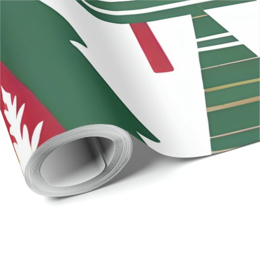 Weihnachtsbaumumhüllungspapier Geschenkpapier (Rolleneckpunkt)