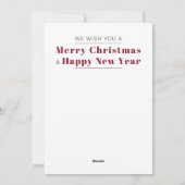 Weihnachtsbaumvektormuster Grußkarte Feiertagskarte (Rückseite)