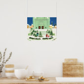 Weihnachtsbaumverkauf 1988 poster (Küche)