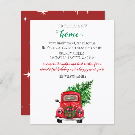 Weihnachtsbaumwagen, die wir umgezogen haben (Vorne/Hinten)