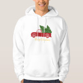 Weihnachtsbaumwagen Herren Sweatshirt (Vorderseite)