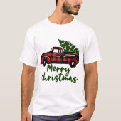 Weihnachtsbaumwagen T-Shirt (Vorderseite)