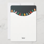 Weihnachtsbaumwald Foto Weihnachtskarte Feiertagskarte (Rückseite)