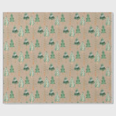 Weihnachtsbaumwald Geschenkpapier (Flach)