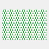 Weihnachtsbaumwald Geschenkpapier Set (Vorderseite 3)