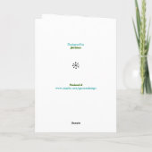 Weihnachtsbaumwald - Minimalistische Urlaubskarte Feiertagskarte (Rückseite)