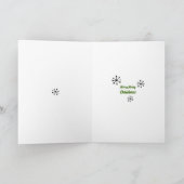 Weihnachtsbaumwald - Minimalistische Urlaubskarte Feiertagskarte (Innenseite)