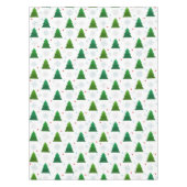 Weihnachtsbaumwald, Schneeflocken und roter blauer Tischdecke (Vorderseite)