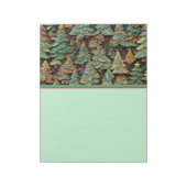 Weihnachtsbaumwald Whimsey Stationery Notizblock (Rotiert)