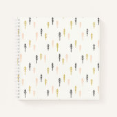 Weihnachtsbaumwaldmuster Notizblock (Vorderseite)