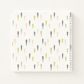 Weihnachtsbaumwaldmuster Notizblock (Rückseite)