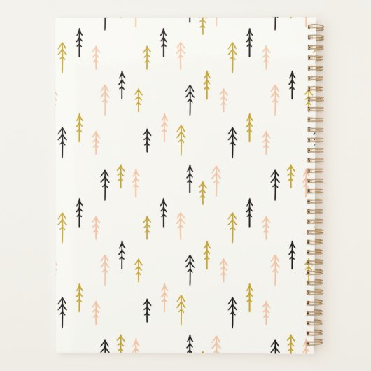 Weihnachtsbaumwaldmuster Planer (Rückseite)