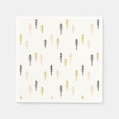 Weihnachtsbaumwaldmuster Serviette (Vorderseite)