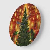 Weihnachtsbaumwand Große Wanduhr (Winkel)