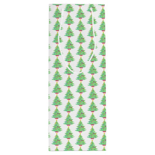 Weihnachtsbaumweinbeutel Geschenktüte Für Weinflaschen (Rückseite)