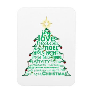 Weihnachtsbaumwörter Magnet