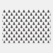 Weihnachtsbaumwrapping Paper Flat Sheet Set von 3 Geschenkpapier Set (Vorderseite 3)