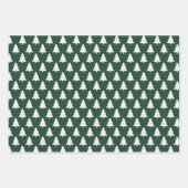 Weihnachtsbaumwrapping Paper Flat Sheet Set von 3 Geschenkpapier Set (Vorderseite)