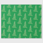 Weihnachtsbaumwrapping Paper Geschenkpapier (Flach)