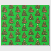 Weihnachtsbaumwrapping Paper Geschenkpapier (Flach)