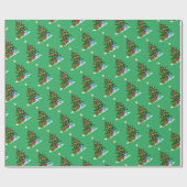 Weihnachtsbaumwrapping Paper Geschenkpapier (Flach)