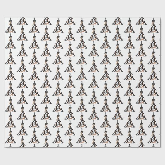 Weihnachtsbaumwrapping Paper Geschenkpapier (Flach)