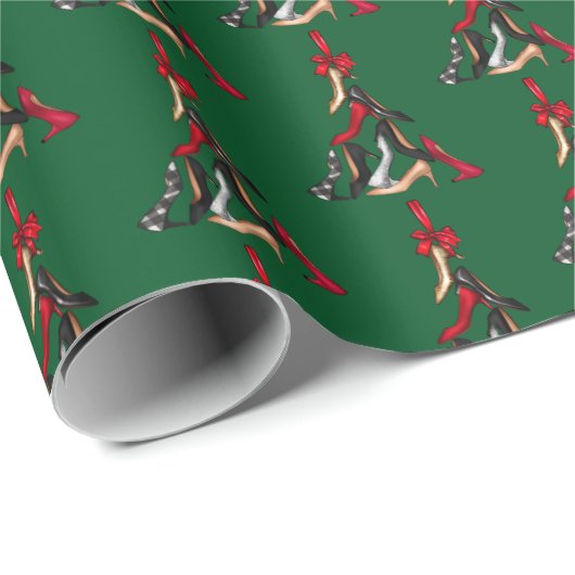Weihnachtsbaumwrapping Paper Geschenkpapier (Rolleneckpunkt)