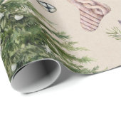 Weihnachtsbaumwrapping Paper Geschenkpapier (Rolleneckpunkt)