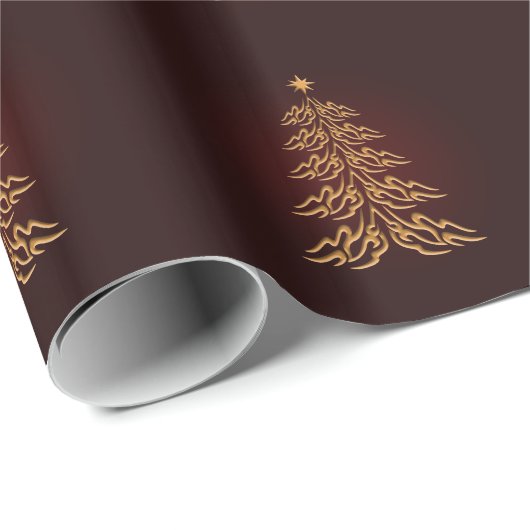 Weihnachtsbaumwrapping Paper Geschenkpapier (Rolleneckpunkt)