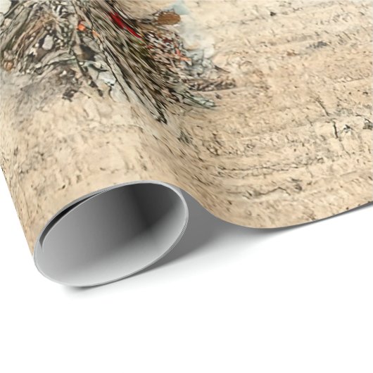 Weihnachtsbaumwrapping Paper Geschenkpapier (Rolleneckpunkt)