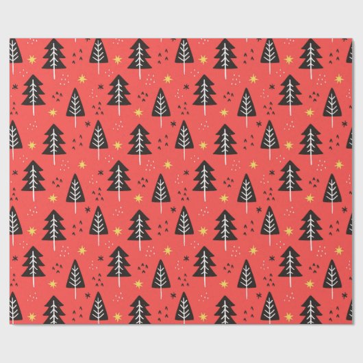 Weihnachtsbaumwrapping Paper Geschenkpapier (Flach)