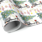Weihnachtsbaumwrapping Paper Geschenkpapier (Rolleneckpunkt)
