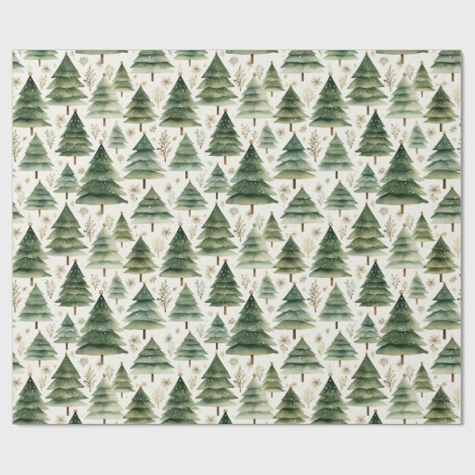 Weihnachtsbaumwrapping Paper Geschenkpapier (Flach)