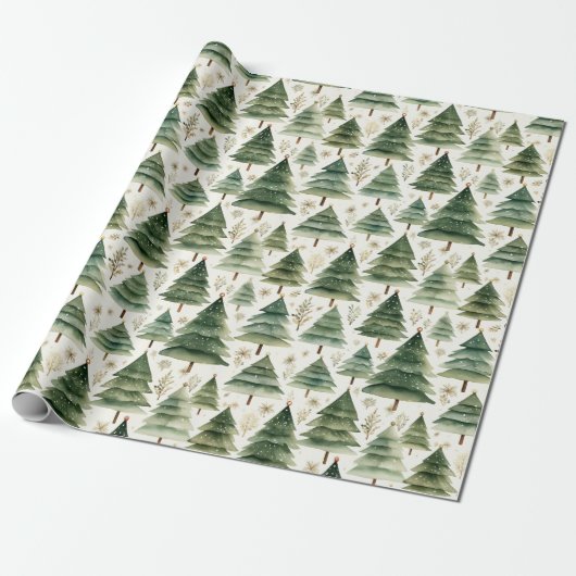 Weihnachtsbaumwrapping Paper Geschenkpapier (Ungerollt)