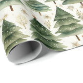 Weihnachtsbaumwrapping Paper Geschenkpapier (Rolleneckpunkt)