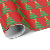 Weihnachtsbaumwrapping Paper Geschenkpapier (Rolleneckpunkt)