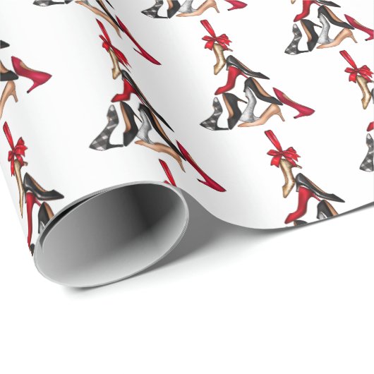 Weihnachtsbaumwrapping Paper Geschenkpapier (Rolleneckpunkt)