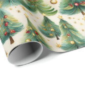 Weihnachtsbaumwrapping Paper Geschenkpapier (Rolleneckpunkt)