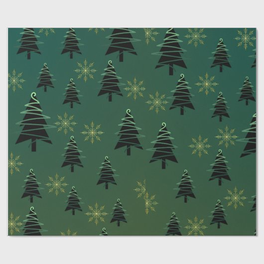 Weihnachtsbaumwrapping Paper Geschenkpapier (Flach)