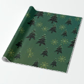 Weihnachtsbaumwrapping Paper Geschenkpapier (Ungerollt)