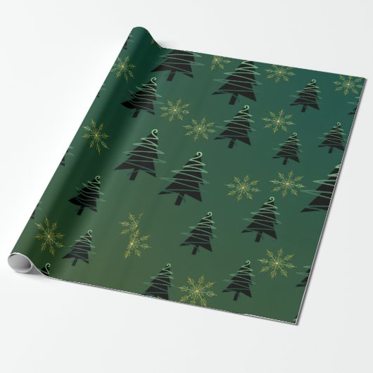 Weihnachtsbaumwrapping Paper Geschenkpapier (Ungerollt)